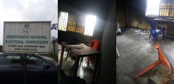INEC office set ablaze in Rivers state