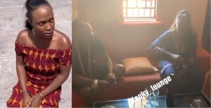 After reprimanding her, Onye Eze drinks wine with Blessing Okoro (Video)