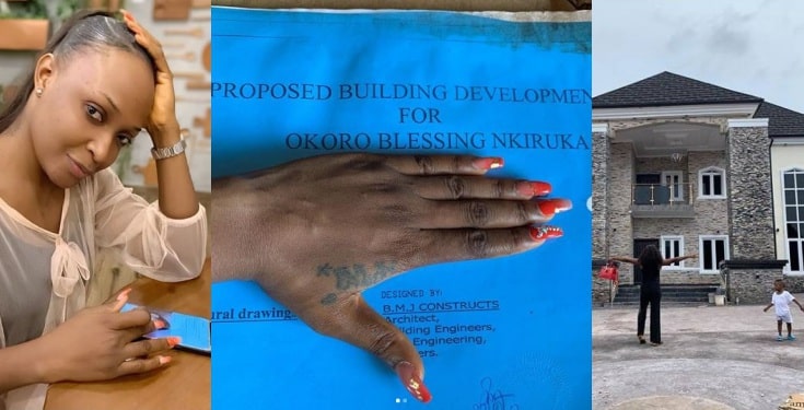 Blessing Okoro shares building plan to debunk rumours