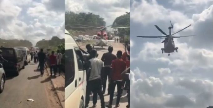 Update Helicopter on Benin-Ore road 'picked up stroke victim' not a 'big boy'