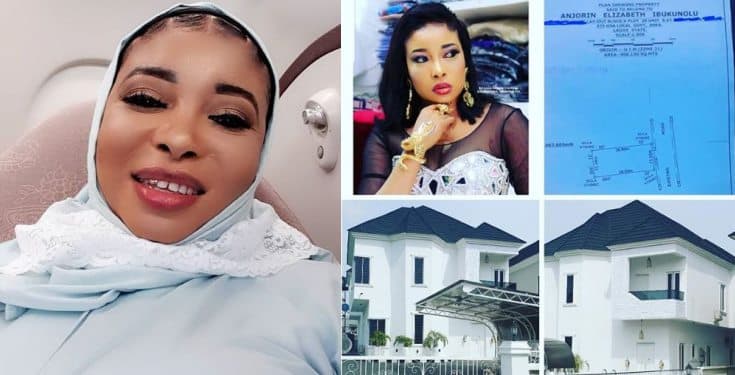 Actress Lizzy Anjorin pens an emotional note as she unveils her new house (photos)