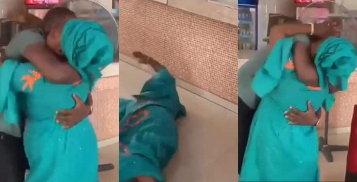 Nigerian mum gets emotional after seeing her son who returned from US (video)