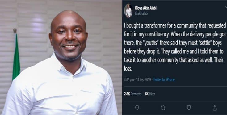 Akin Alabi narrates what happened after he bought transformer for a community