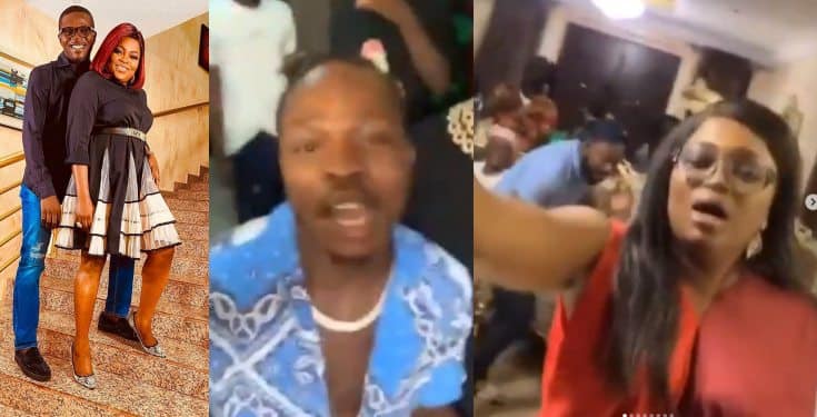Nigerians criticize Funke Akindele and JJC Skillz for holding a birthday party despite the Coronavirus pandemic (video)