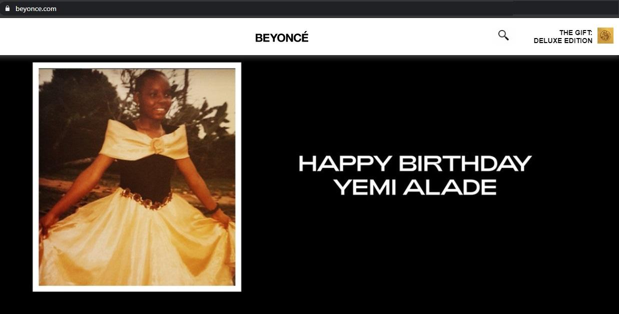 American singer, Beyonce celebrates Yemi Alade on her birthday with a throwback photo