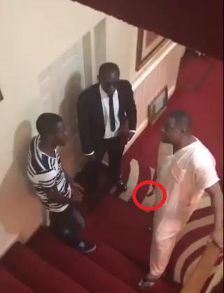 Femi Fani-Kayode caught on tape threatening staff with a hammer (Video)