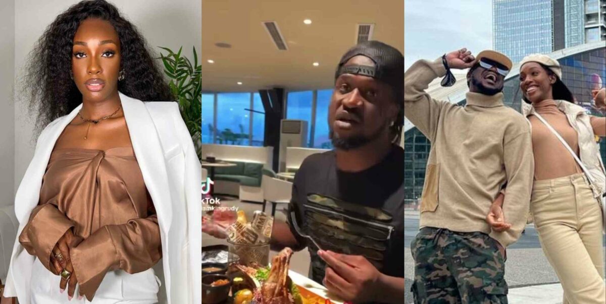 "See your puppy eyes" – Paul Okoye's girlfriend, Ivy Ifeoma gushes as she begs him to eat