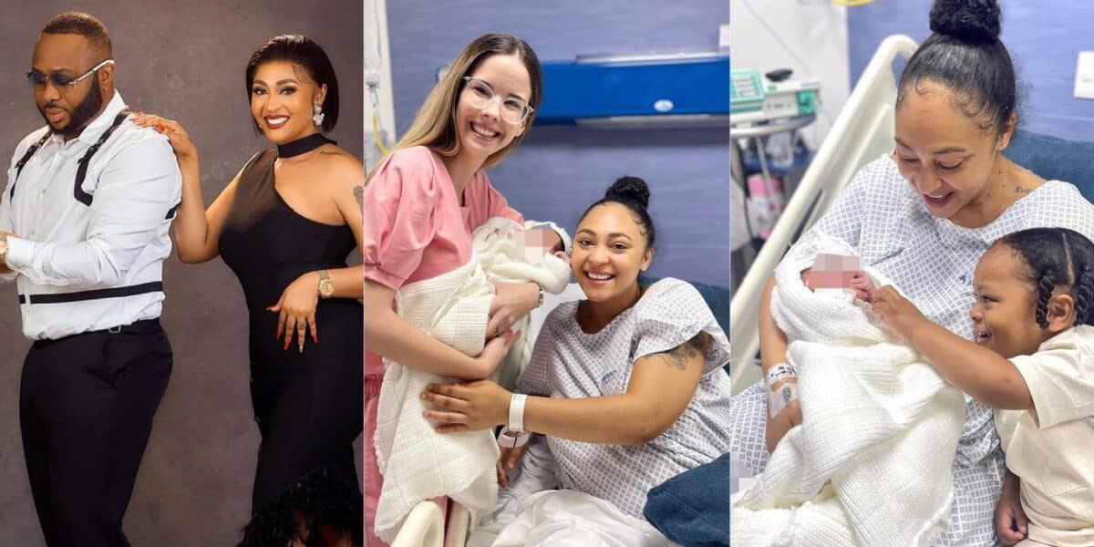 Olakunle Churchill and wife, Rosy Meurer welcome newborn baby