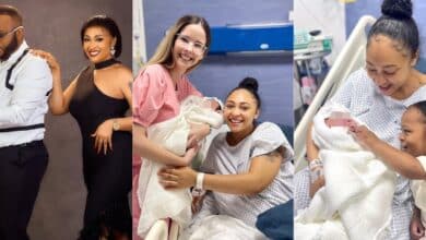 Olakunle Churchill and wife, Rosy Meurer welcome newborn baby