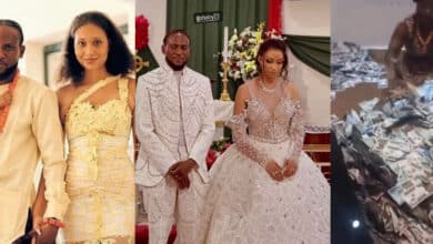 Omashola ‘fights’ wife over money sprayed at their wedding