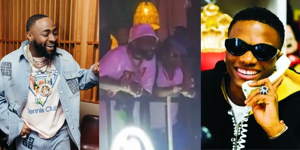 “Two elephants” — Reactions as Davido and Wizkid finally reunite after long term beef