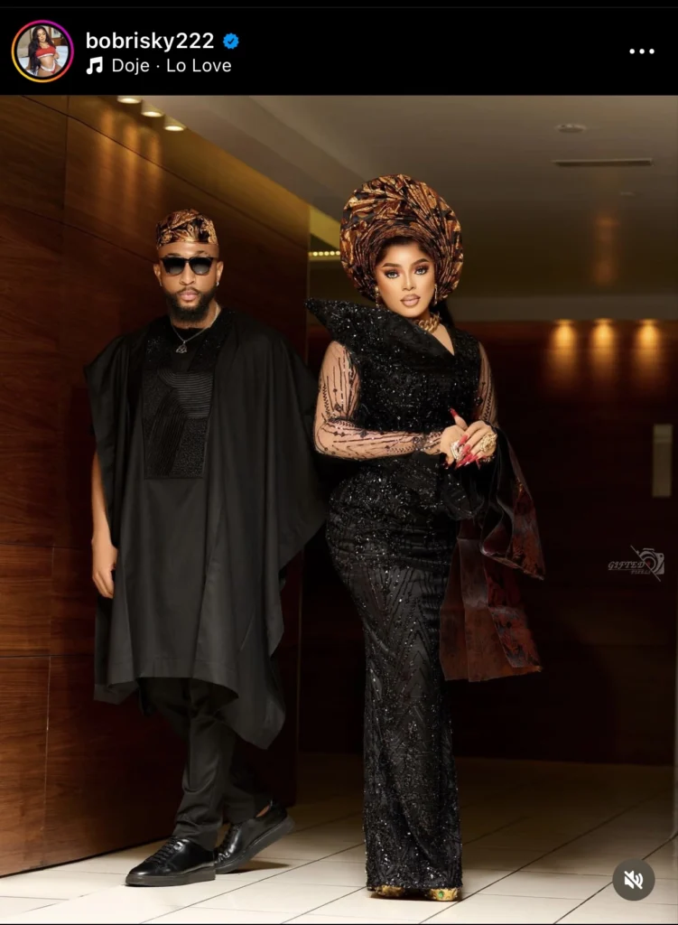 “Na baby bump pics we need next” — Reactions as Bobrisky shares couple pictures with new man 