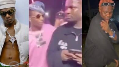 "See where he touch me" – Man vows never to take off jacket after Wizkid bumped him