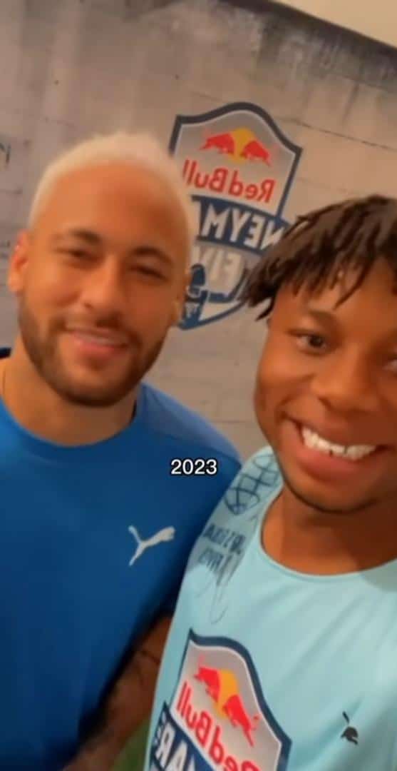 Striving footballer, Stanley Godians shares inspiring journey as he meets Neymar