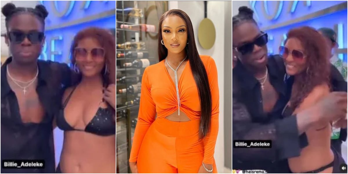 "Why is she wearing only bra?"- Reactions as Osas Ighodaro links up with Rema