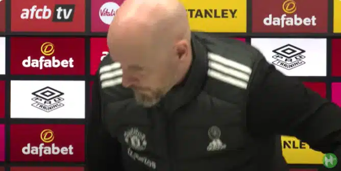 Ten Hag walks out of press conference after refusing to answer question
