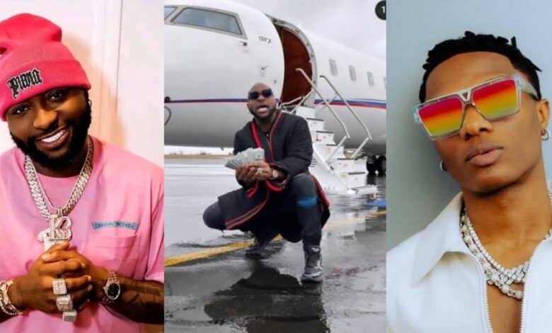 "Wizkid is a poor man, can't buy a jet in 10 years" - Fan war erupts over Davido's ₦102 billion private jet purchase