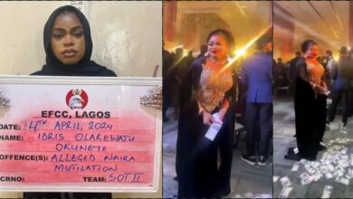 Video of Bobrisky allegedly abusing Naira notes surfaces following arrest